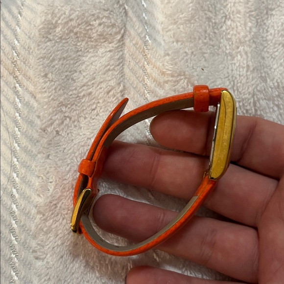 Kate Spade Gold Case Watch with Orange Strap - Picture 3 of 13